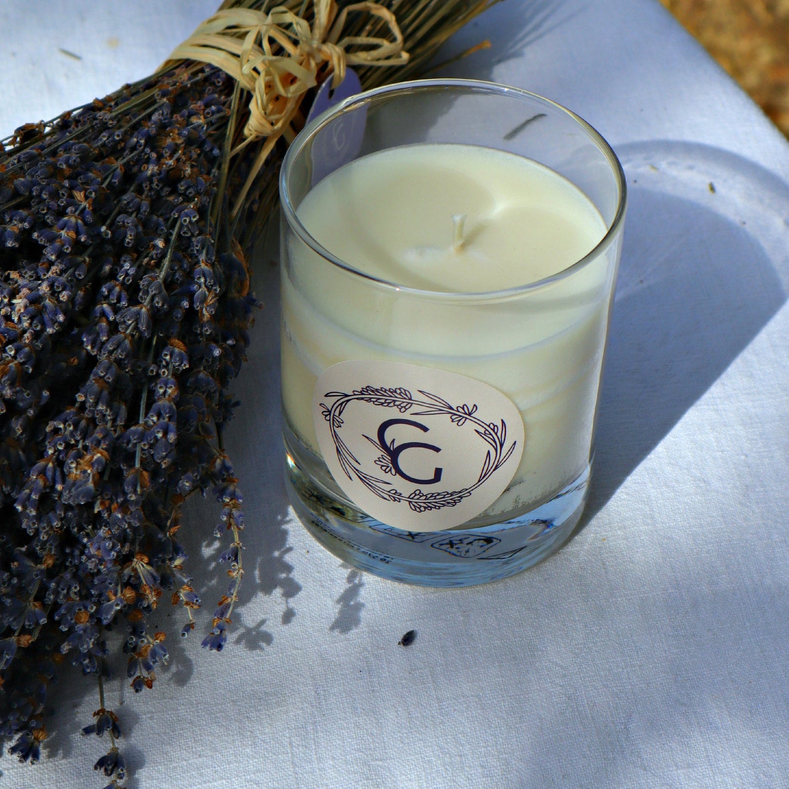 Bio Kerze Lavandel (Lavande fine) Kerze La Sariette 